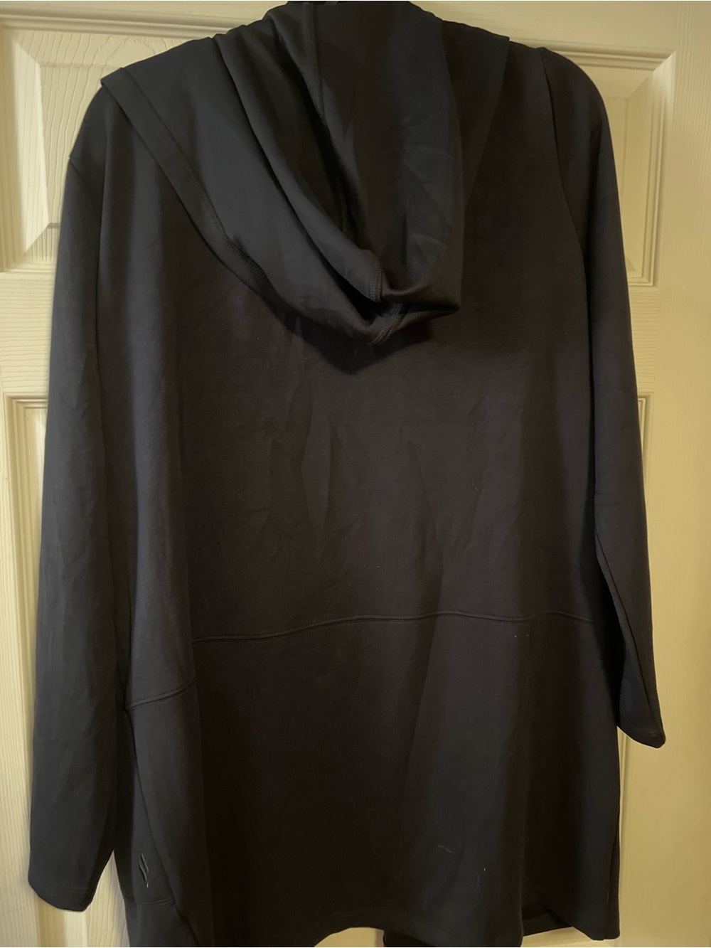 #320 Skechers GoWalk Elevate Hoodigan Black Open Front Hooded Cardigan XL NWT - Picture 5 of 5